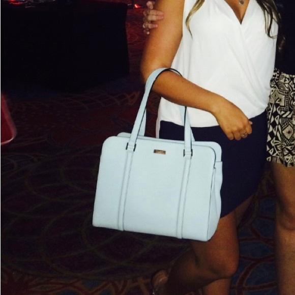 Kate Spade Light Blue Purse - Picture 10 of 10